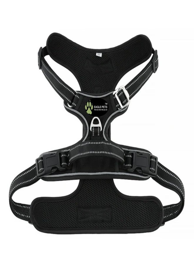 Eagle Pets Premium No‑Pull Dog Harness with Rope Leash - Adjustable Vest Heavy-Duty, Comfortable Belt for Training, Walking, Hiking.Best for 10-20kg Dogs. (Black, Medium) - Image 2